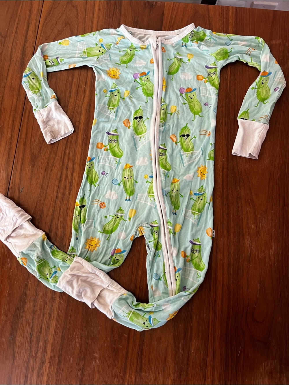 Little Sleepies Bamboo Viscose Zip Footless Sleeper 18-24M Pickleball Pickles